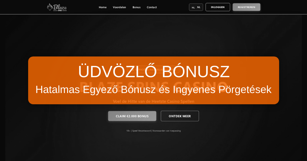 Blaze Spins Casino welcome bonus